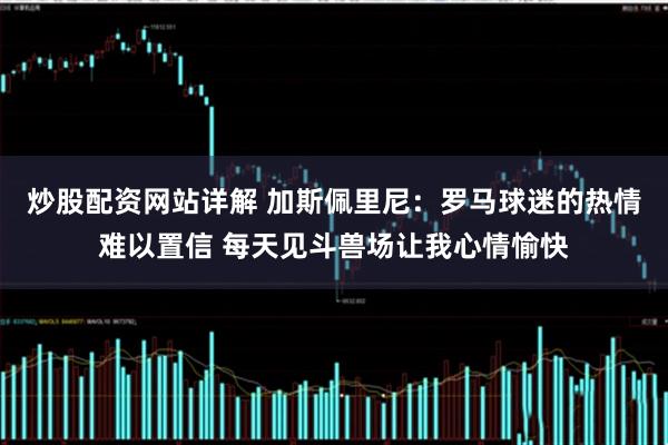 炒股配资网站详解 加斯佩里尼：罗马球迷的热情难以置信 每天见斗兽场让我心情愉快
